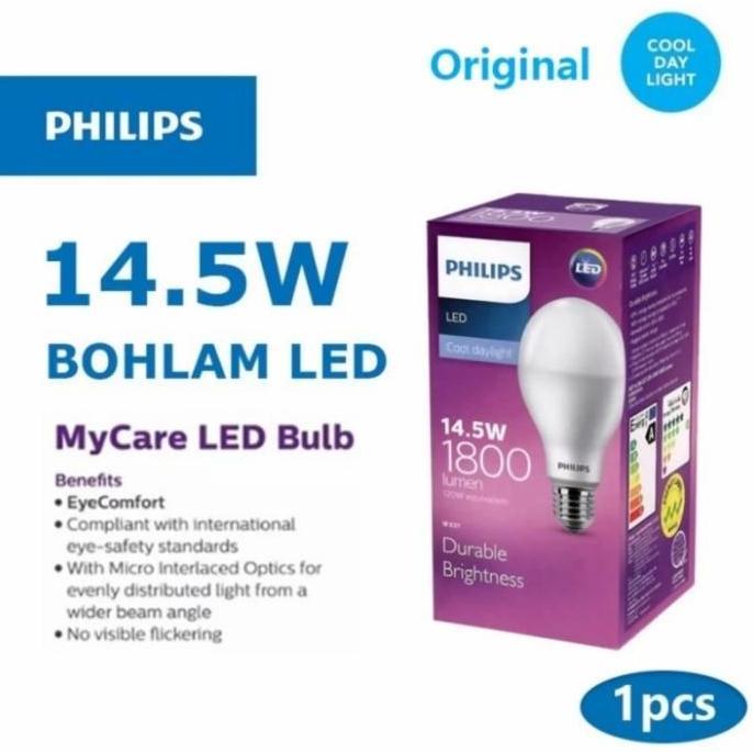 Ready  Lampu Led Bulb Philips Mycare 14.5w 14.5 w 14.5 Watt 14.5Watt 14,5 E27