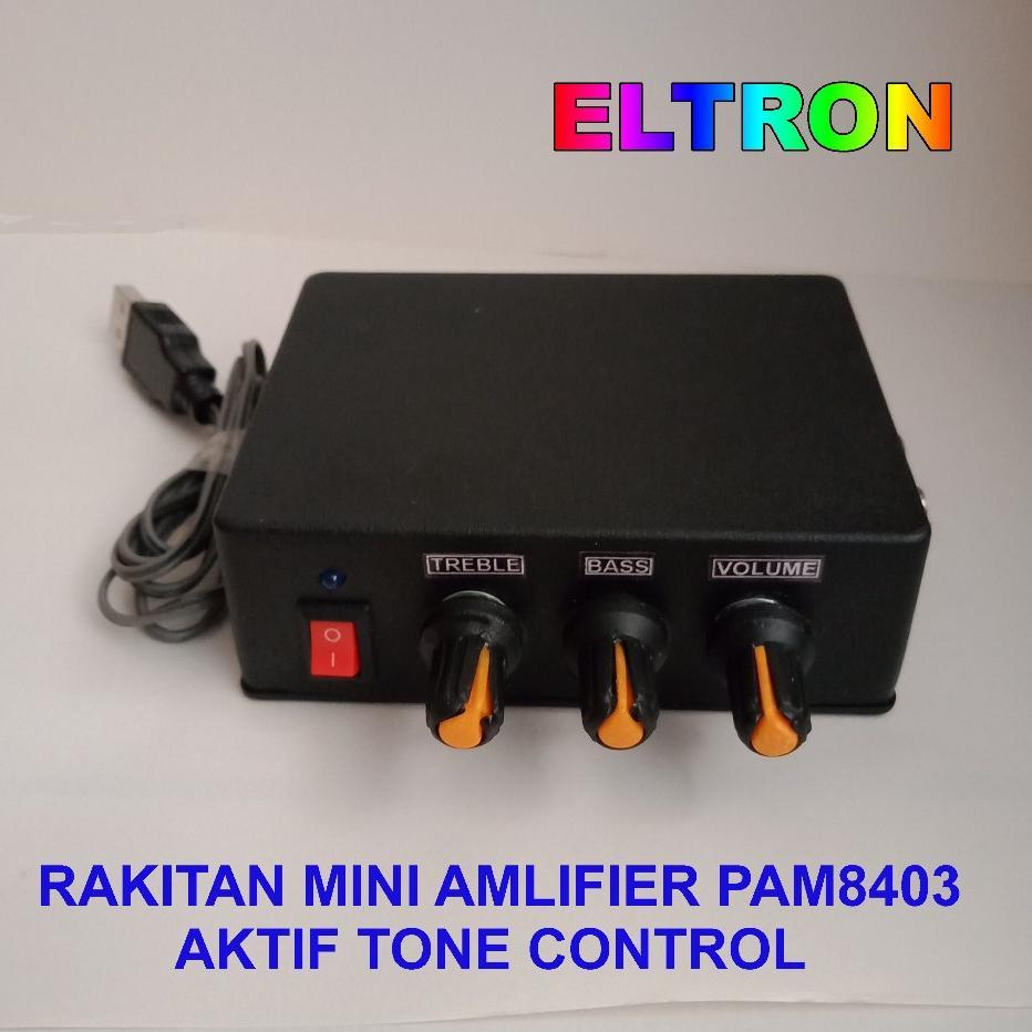 Rakitan Mini Amplifier Pam8403 + Tone Control