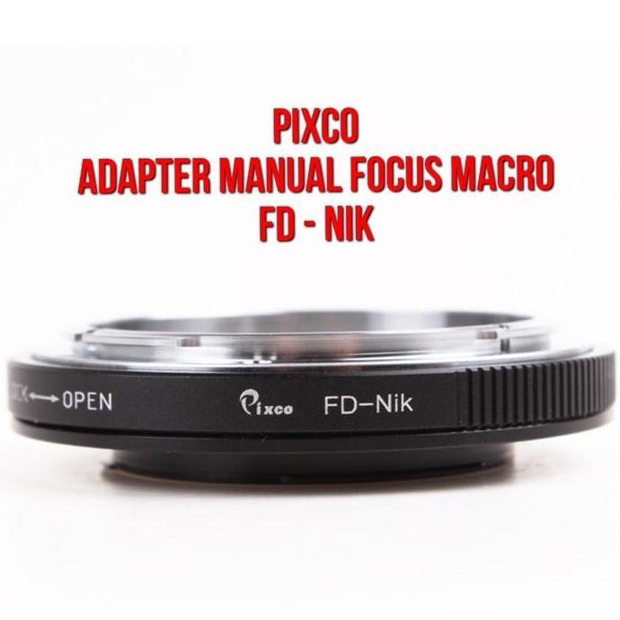 Produk Terbaru Pixco Lens Adapter | Fd - Ai | Lensa Fd Lenses Mount To Body Camera Nikon Nik F Dslr 