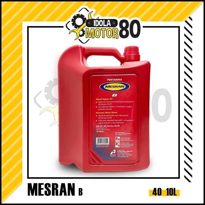 TERBARU OLI PERTAMINA DIESEL MESRAN B SAE 40 ISI 10 LITER 
