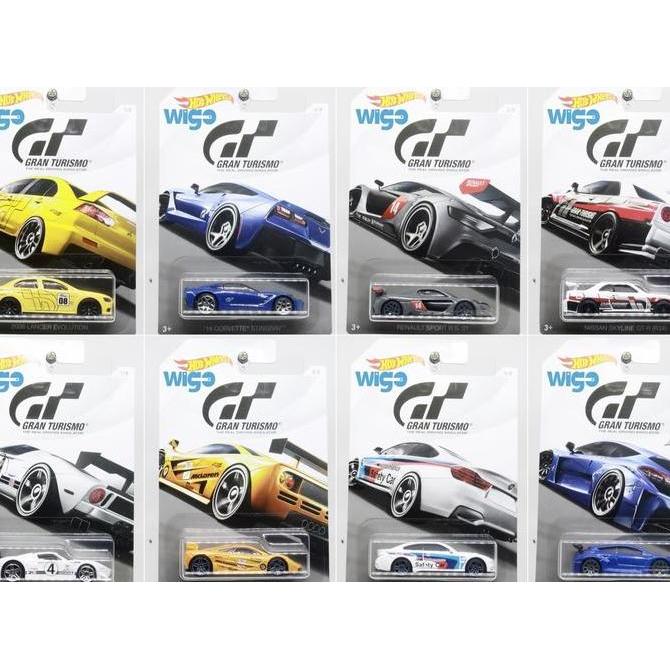 Hot Wheels game Gran Turismo paket set series incl Nissan Skyline GT-R R34 Lancer Evolution BMW M4 M