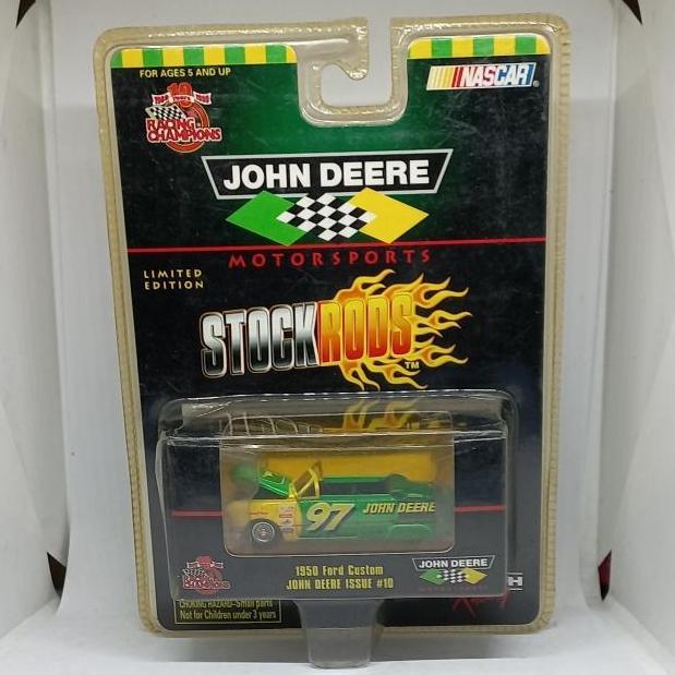 racing champions 1950 ford custom john deere issue stockrods diecast 1/64 (s)