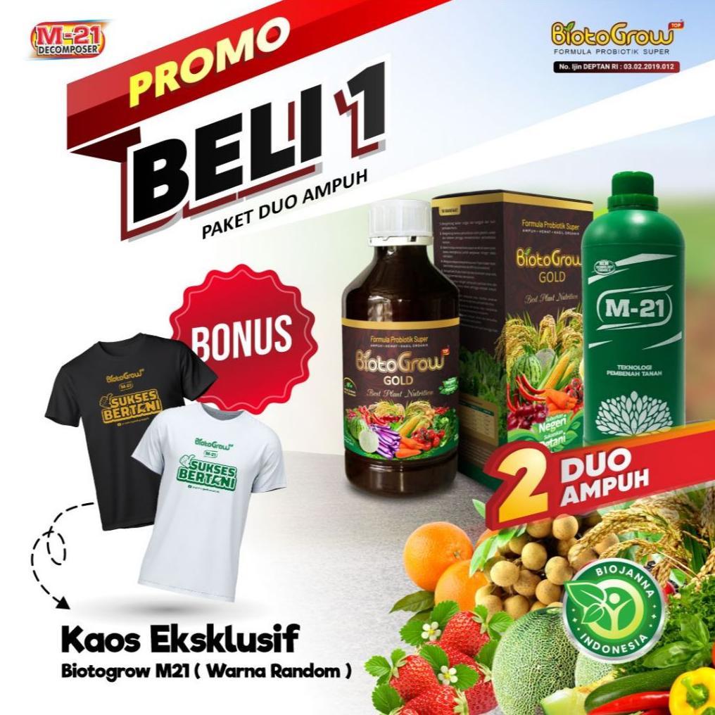 Big Promo Paket Duo Ampuh M21 Decomposer + Biotogrow | Pertanian | Pupuk Semua Jenis Tanaman