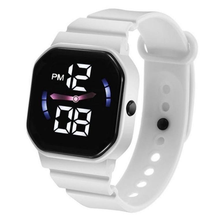 TERBARU Jam Tangan LED Digital Pria Wanita Petak Couple Elektronik Fashion