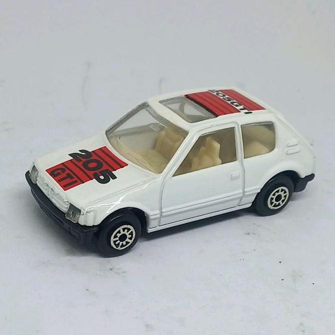 edocar peugeot 205 gti 205gti putih loose diecast 1/64 (s)