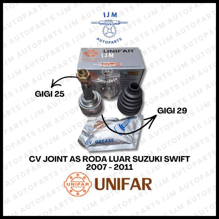 DISKON CV JOINT AS RODA LUAR SUZUKI SWIFT 2007 - 2011 UNIFAR 