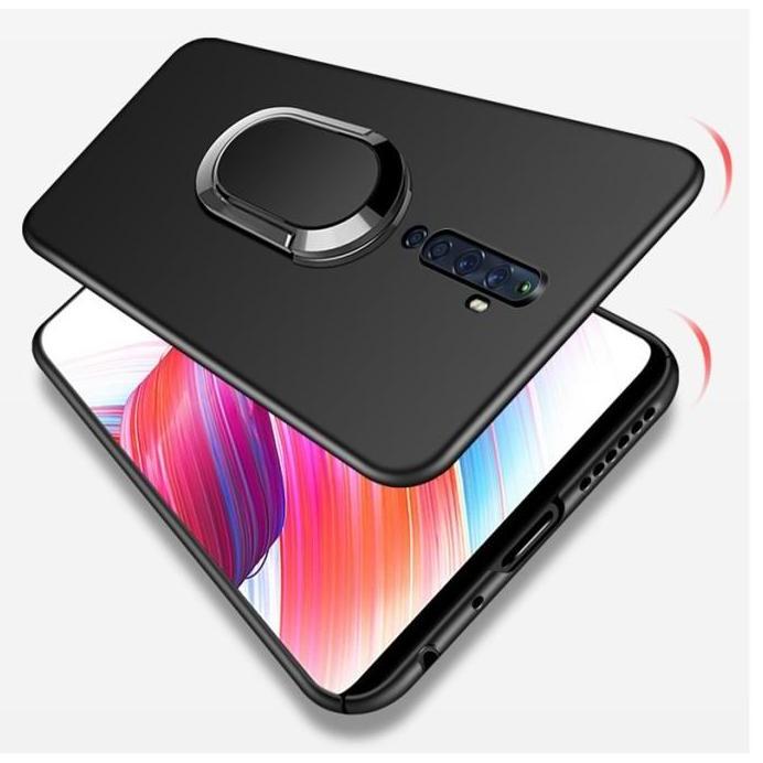 Case   untuk Oppo RENO ZOOM 10X 6.6 RING Magnetic Slim Matte Softcase Casing murah