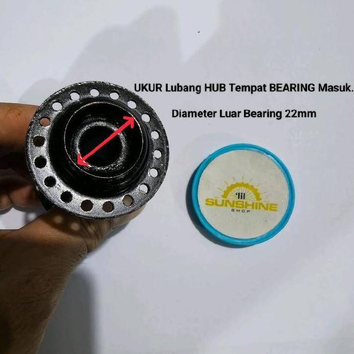 As Axle Hub Depan Khusus BEARING 608 Mur Kunci 13 Sepeda Anak BMX Mini City Bike