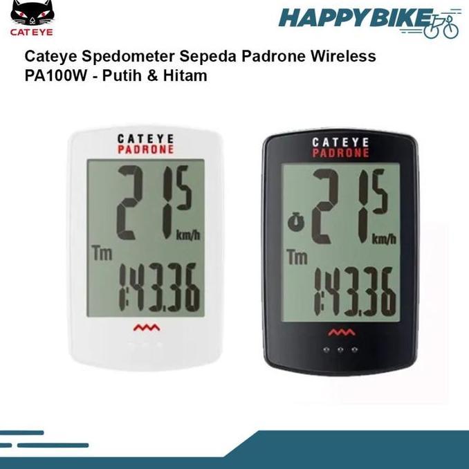 Cateye Speedometer Sepeda Pa100W Padrone Wireless Pengukur Kecepatan Sepeda