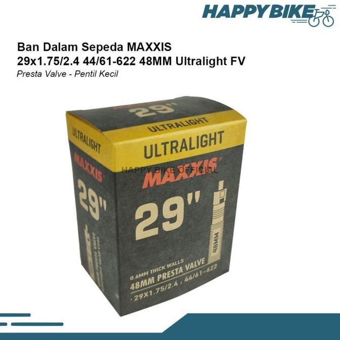 Maxxis Tube Ban Dalam Sepeda 29 X 1.75/2.4 48Mm Fv Ultralight Ban Sepeda Mtb Downhill