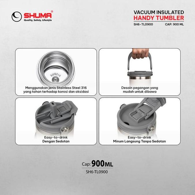 Shuma Handy Vacuum Tumbler 900Ml