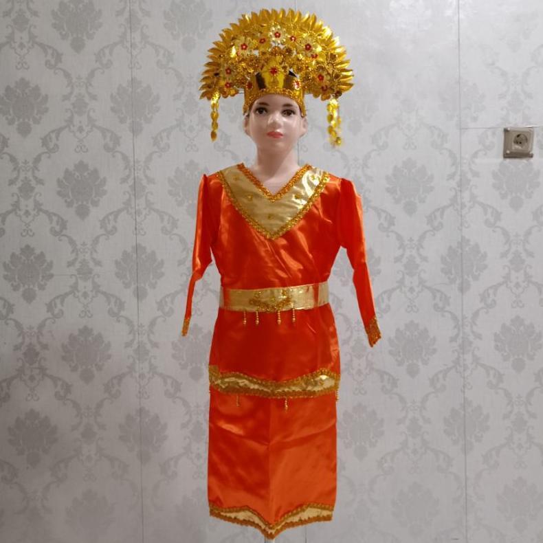 Diskon Baju Adat Minang / Bajutari Minang / Baju Karnaval Minang Anak Perempuan / Baju Tari Minang T