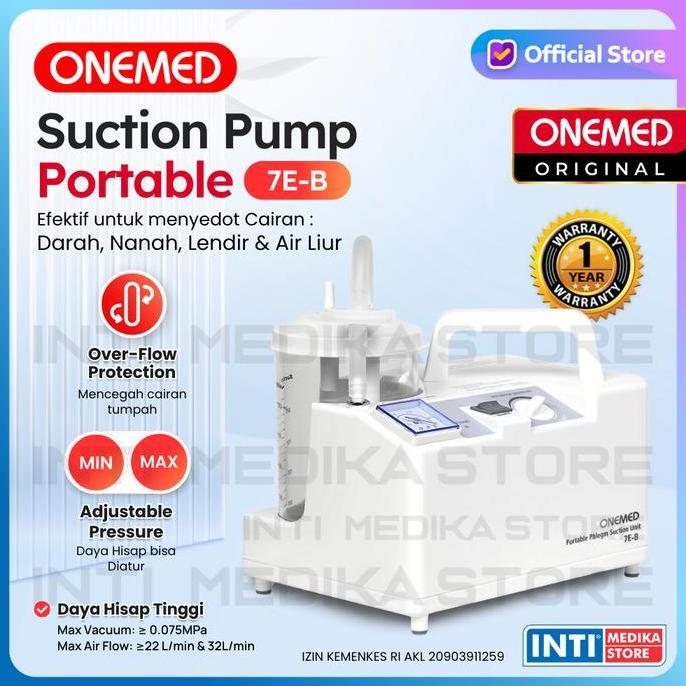ONEMED - Suction Pump BAYI Portabel 7EB | Penyedot Lendir Dahak