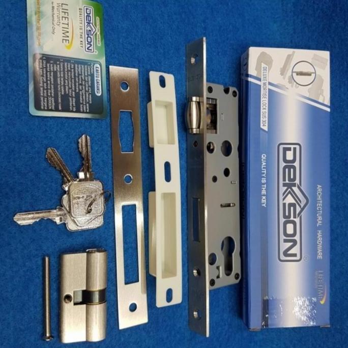 Ready Body Kunci Aluminium Pelor Dekson set Cyilinder / Body Pelor Dekson Aluminium Set Kunci 84030