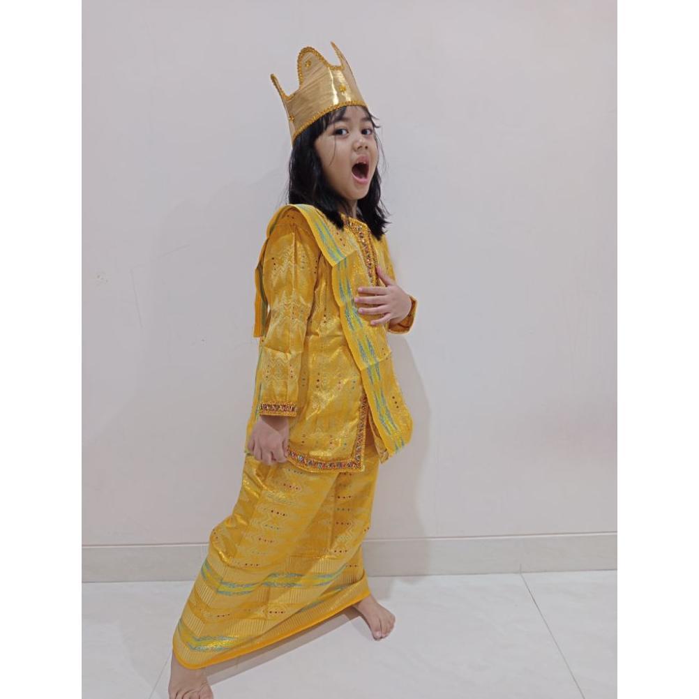 Best Seller Baju Adat Melayu Tk Dan Sd / Baju Adat Riau Songket Anak Laki Perempuan / Setelan Adat R