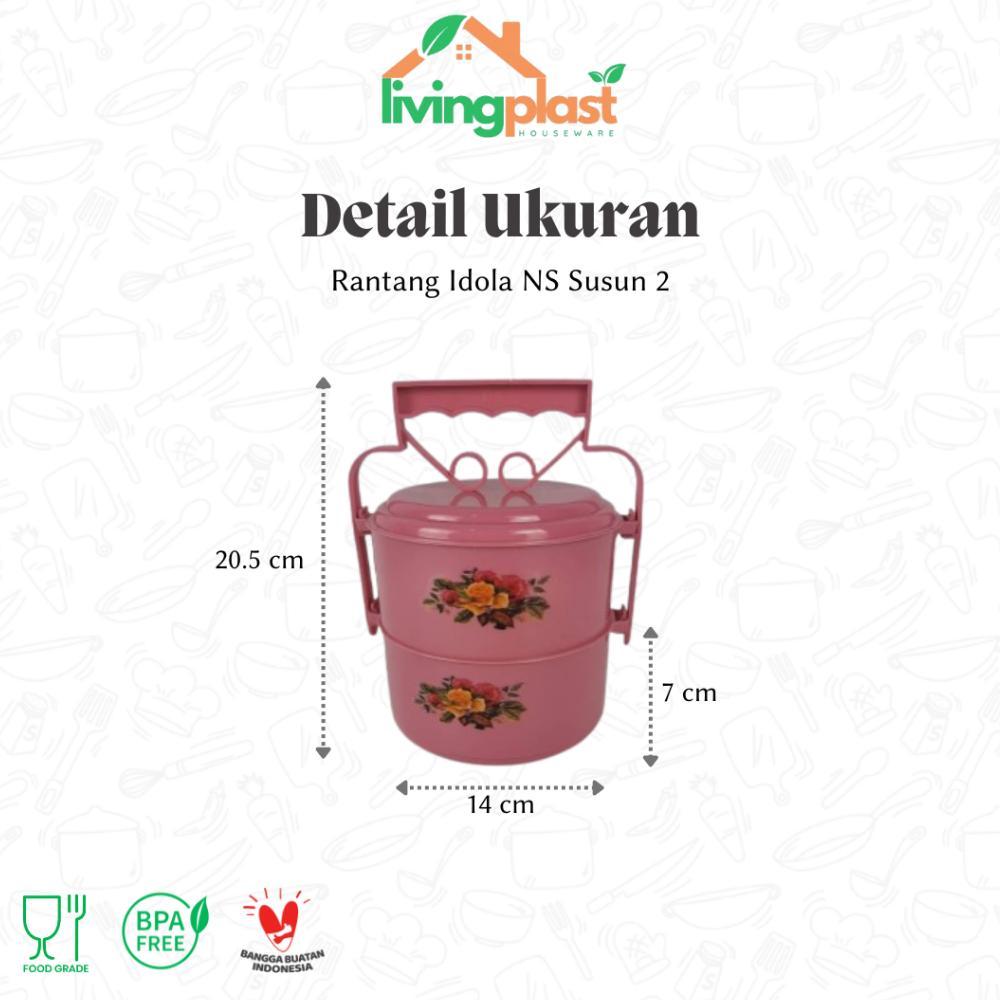 TERBARU Rantang Idola NS Susun 2 3 4 / Rantang Nasi / Rantang Plastik / Kotak Makan Susun / Kotak Ma