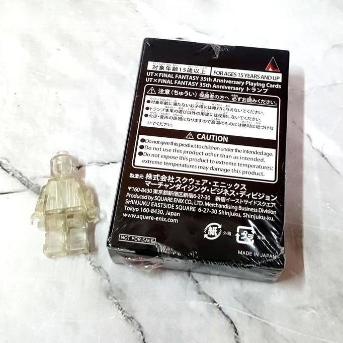 UNIQLO UT x FF FINAL FANTASY 35th Anniversary BLACK Playing Cards [Trump Card] LIMITED