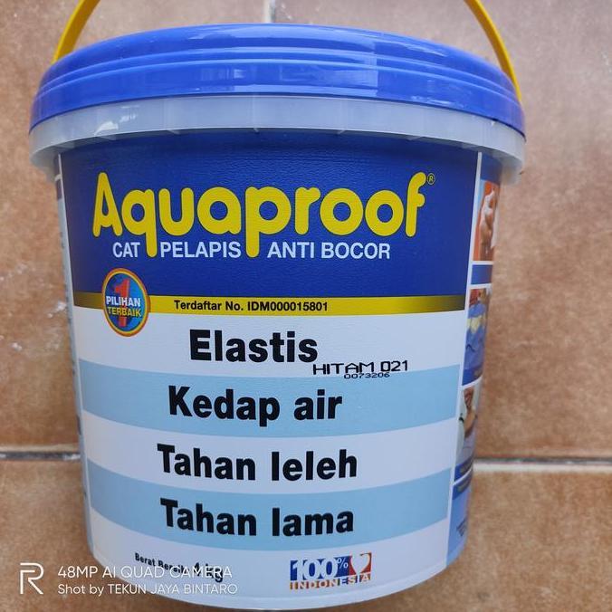 AQUAPROOF HITAM - 4 KG - CAT PELAPIS ANTI BOCOR