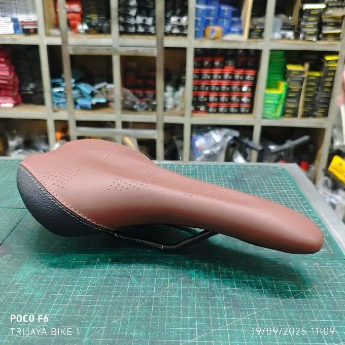 Saddle D5090 Ddk Patrol Brown 272 X 144 Mm - Sadel Jok Sepeda Mtb Road Folding Patrol Ddk D5090 Cokl