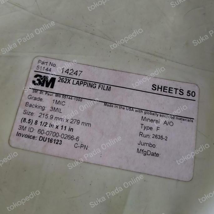 Amplas 3M Lapping Film Grit 6000 10000 Original USA murah