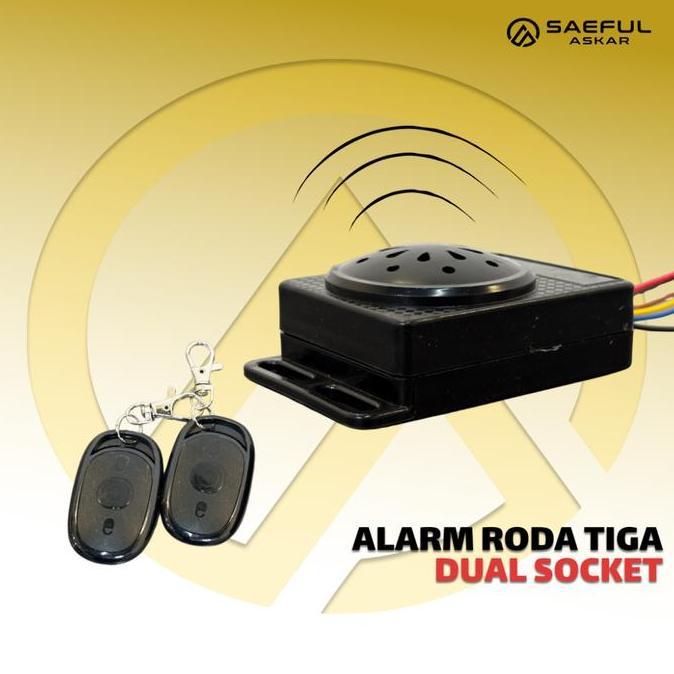 Alarm Remote Sepeda Lstrik Roda 3 36V-72V Dual Socket