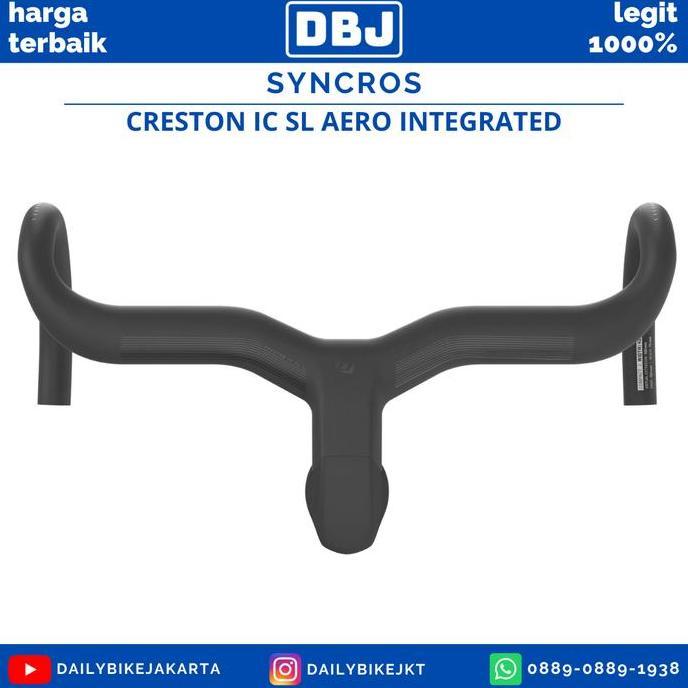 Handlebar Sepeda Roadbike Syncros Creston Icsl Aero Carbon Integrated