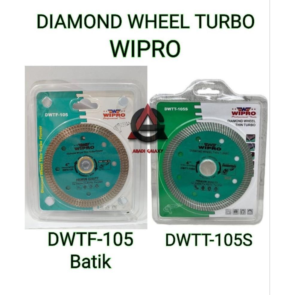 Diamond Wheel Turbo / Mata Potong Keramik / Pisau Potong Keramik Turbo Wipro Dwtf-105 Batik & Dwtt-1
