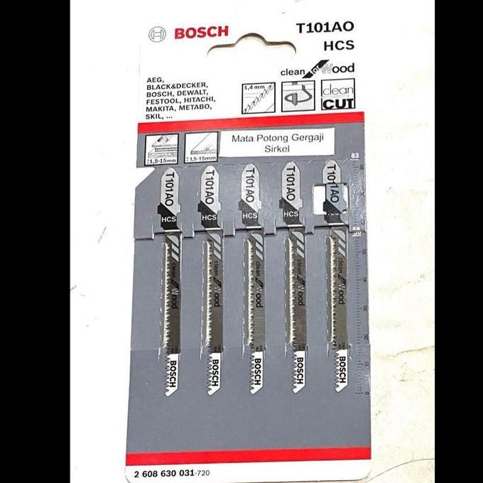 Mata Jigsaw / Mata Gergaji Kayu Hcs T 101 Ao Bosch