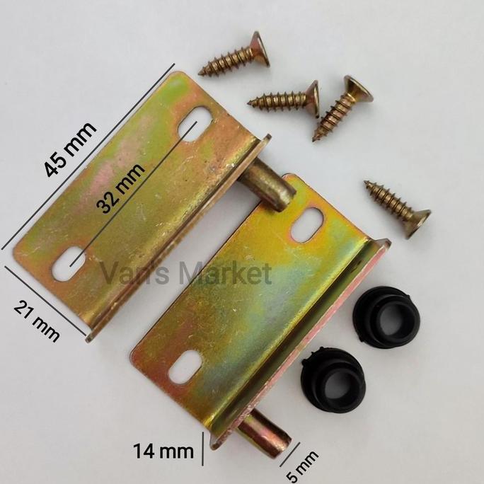 XIMVHE Engsel Pivot Lemari Kayu - Pivot Hinge - Engsel Lemari Kayu Putar