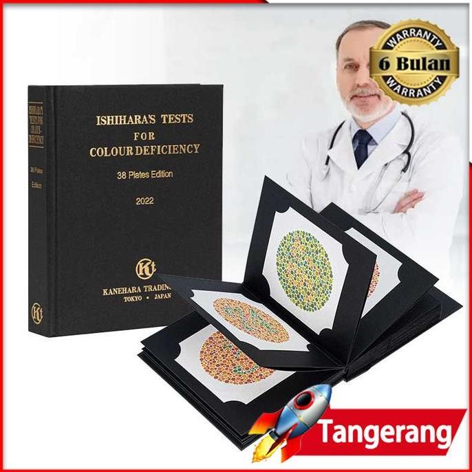 DEFAECO Ishihara Test Buku Tes Buta Warna Isihara Tes Buta Warna 38 Plates