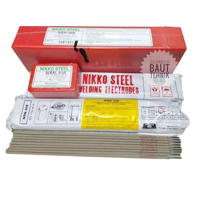 Nikko Kawat las Stainless NSN-308 2.6mm Kawat Las Elektroda NSN308 2.6