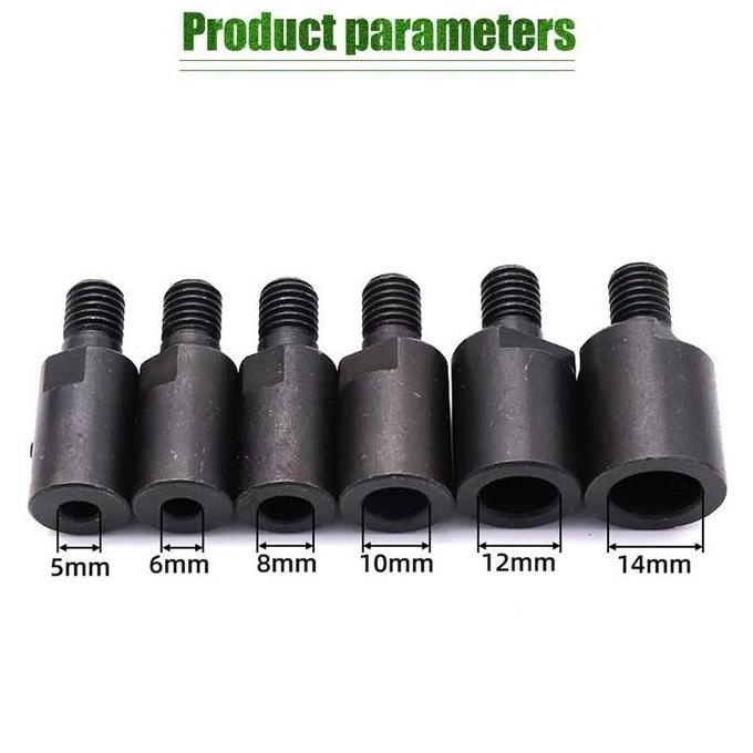EXQWISITE Shank M10 Arbor Mandrel Connector Drill grinder Cutting Tools 5mm 6mm 8mm 10mm 12mm 14mm /