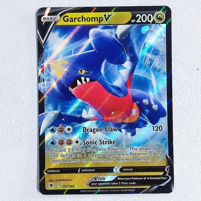 Garchomp V 117/189 - Astral Radiance Pokemon Card English