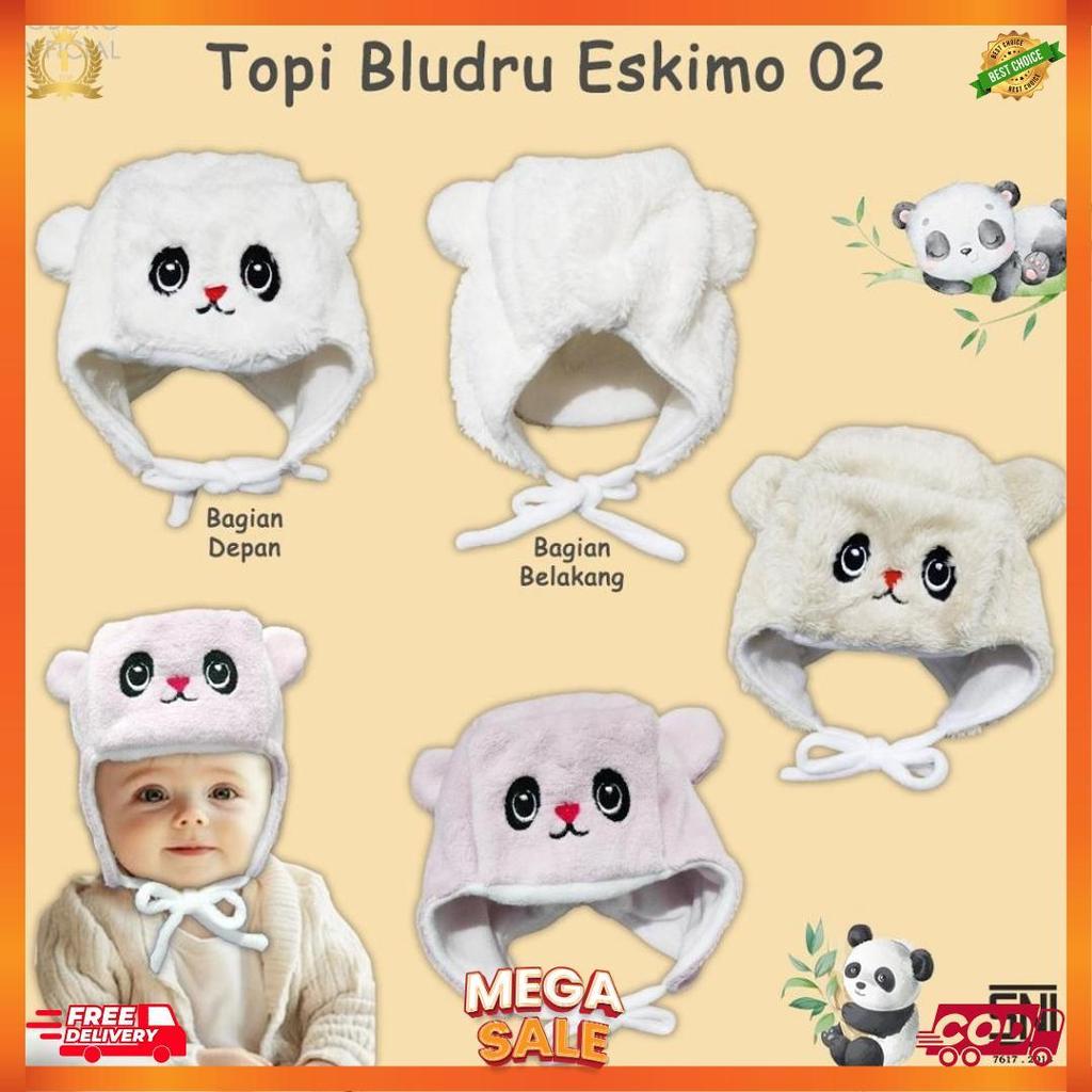 New Topi Bayi Bulu Eskimo Beruang / Musim Dingin / Topi Bayi Bludru Bear Series / Topi Bayi Premium 