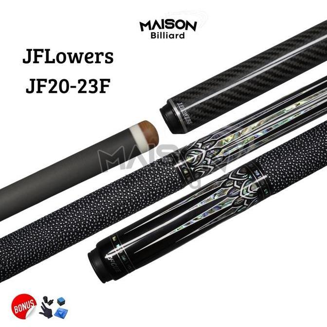 JFlowers Stick Billiard JF 20-23 Stik Carbon dengan Extension JF20-23F - Tip Moori Tip Ferrule Super