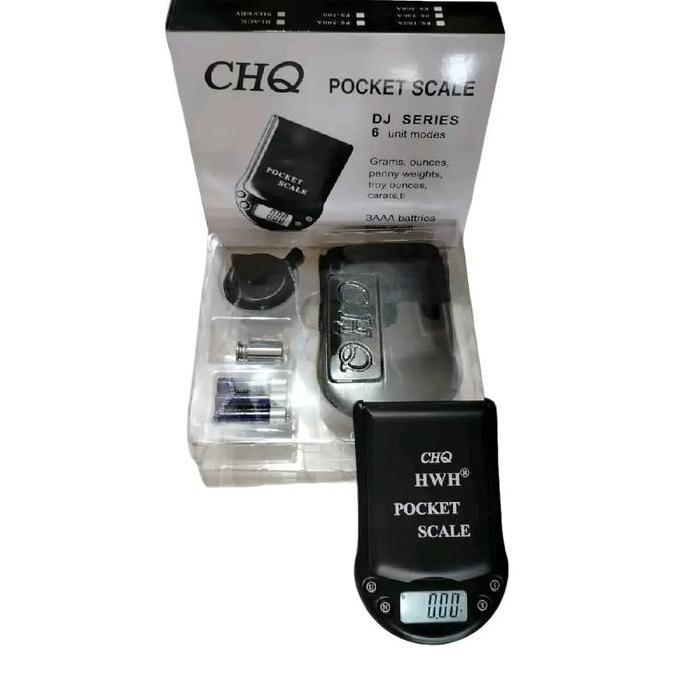 Timbangan Emas Digital CHQ 200gr / Timbangan CHQ Digital Emas Kecil 200gr asli  layar putih