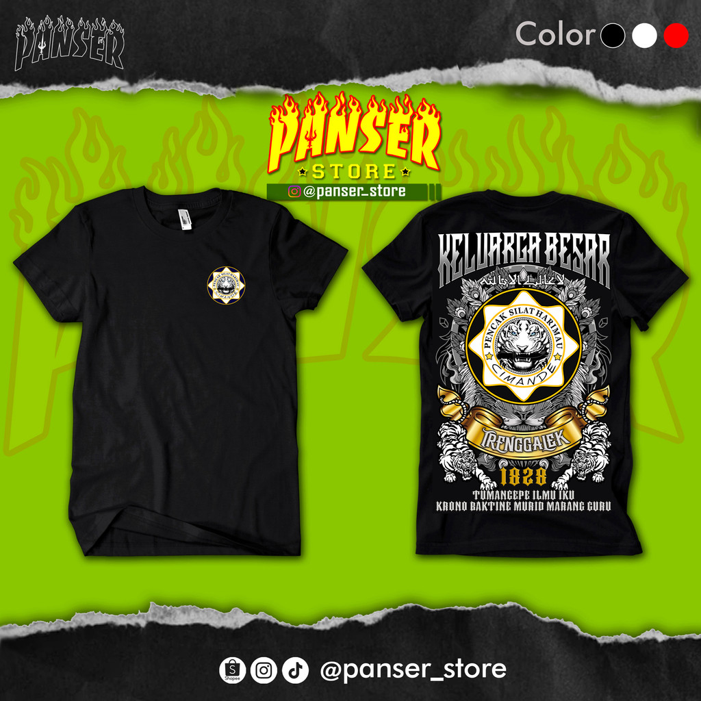 Pagar Nusa Cimande, pencak silat hariamau cimande kaos, singlet, warna hitam dan putih