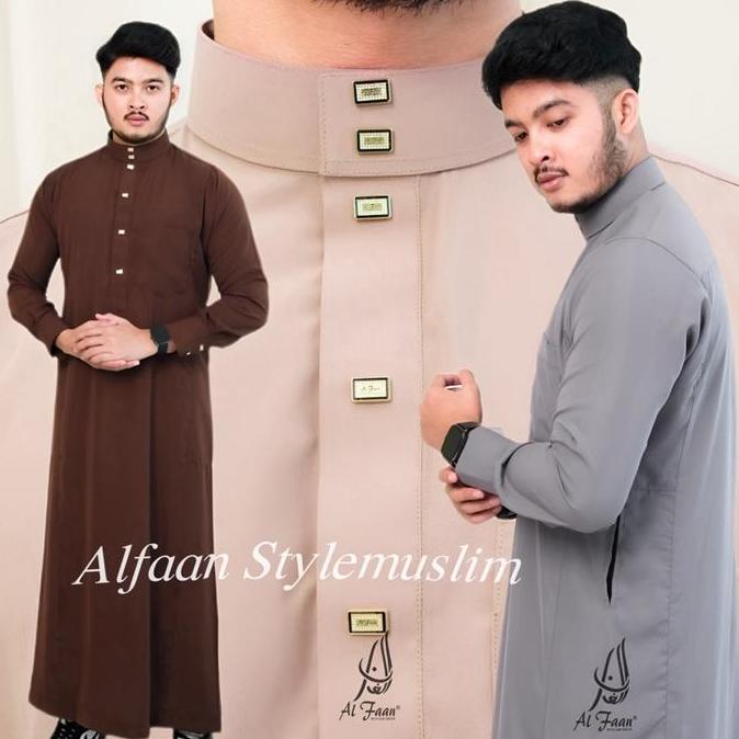 Wekup Jubah Slimfit Moha Gamis Pria Jubah Pria Muslim Jubah Alfaan Gamis Pria Alzan Busana Muslim Ju