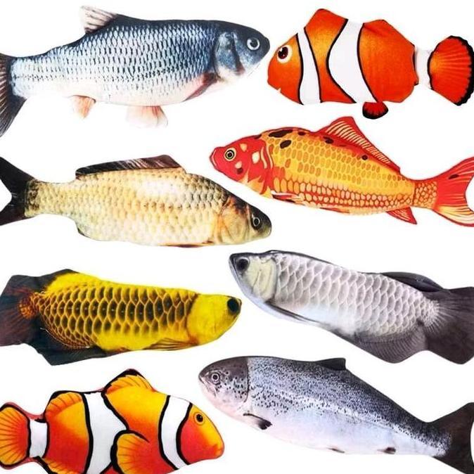 TERLARIS MAINAN ANAK IKAN BERGERAK BONEKA IKAN / MAINAN ANAK LKAN GOYANG MAINAN SIMULASI IKAN JOGET 