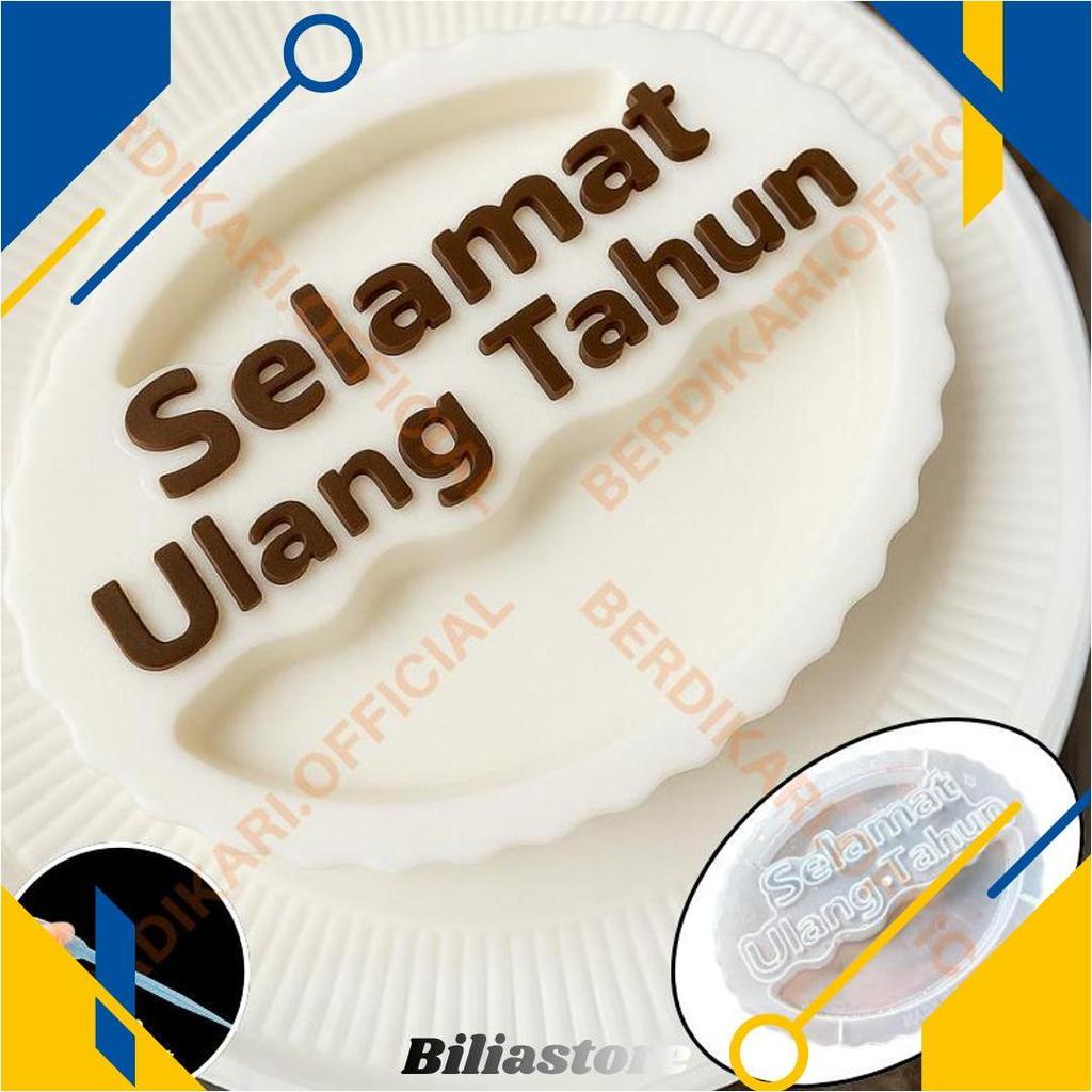 BD Cetakan Jelly Selamat Ultah 1200ml Plastik Food Grade BPA Free / Cetakan Jelly Puding Agar-Agar K