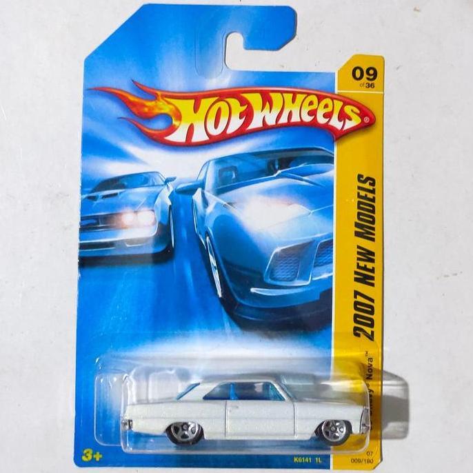 Hotwheels Hot Wheels 67 66 Chevy Nova putih 2007 First Editions New Models