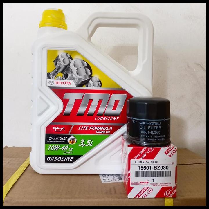 TERLARIS PAKET OLI TMO 10W-40 SN + FILTER OLI TOYOTA AVANZA/AGYA/CALYA/RUSH 
