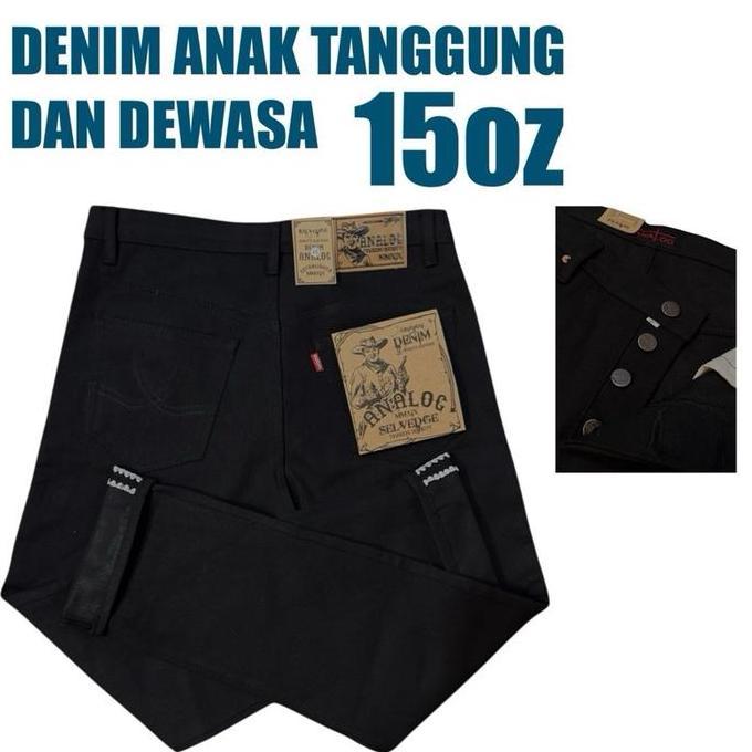 Paskarangjaya0 - DENIM ANALOG FULL BLACK 15oz ACCENT SELVEDGE DENIM OUTFIT CELANA DENIM TERBAIK DENI