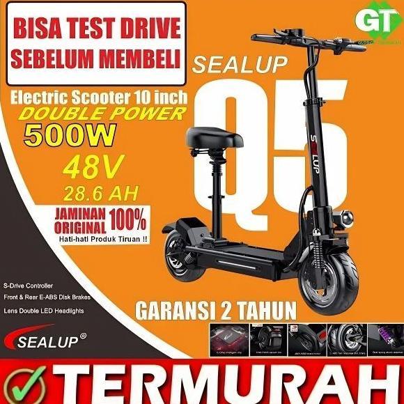 TERLARIS PREMIUM SEALUP Q5 ELECTRIC SCOOTER / SKUTER LISTRIK DEWASA / ELEKTRIK
