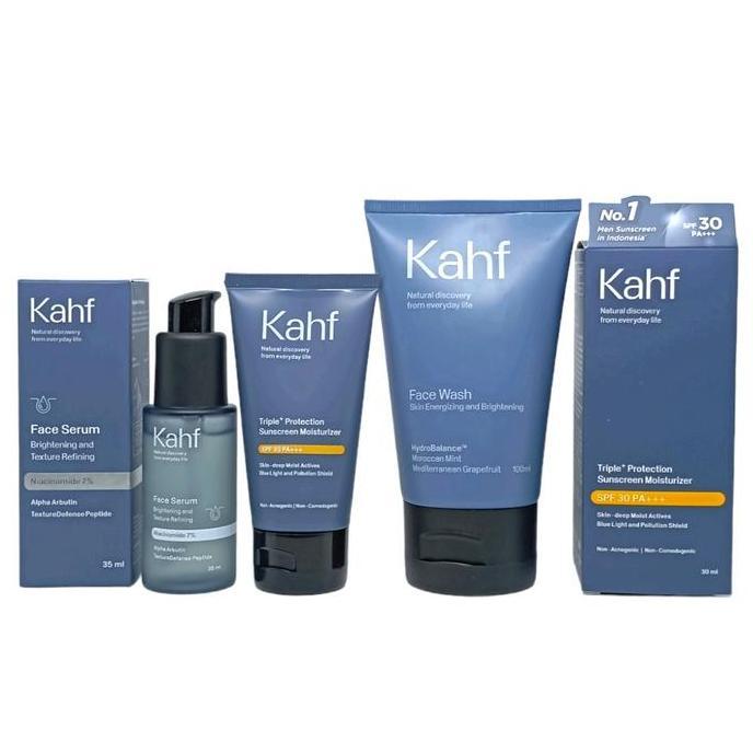 Paket Kahf Skincare Pria/Perawatan Cowo/ Cream Kulit Normal/ Kahf Kulit Berminyak / Kafh Berjerawat 