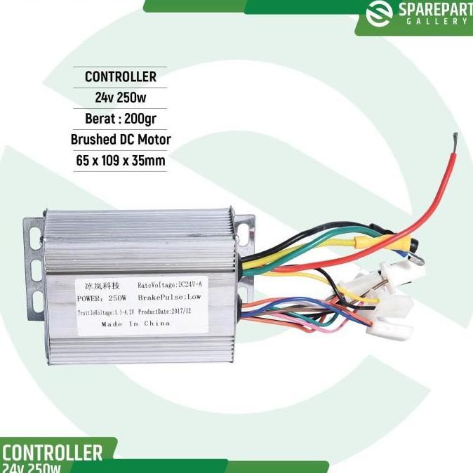 TERLARIS!! CONTROLLER SKUTER LISTRIK 24V DC 250W