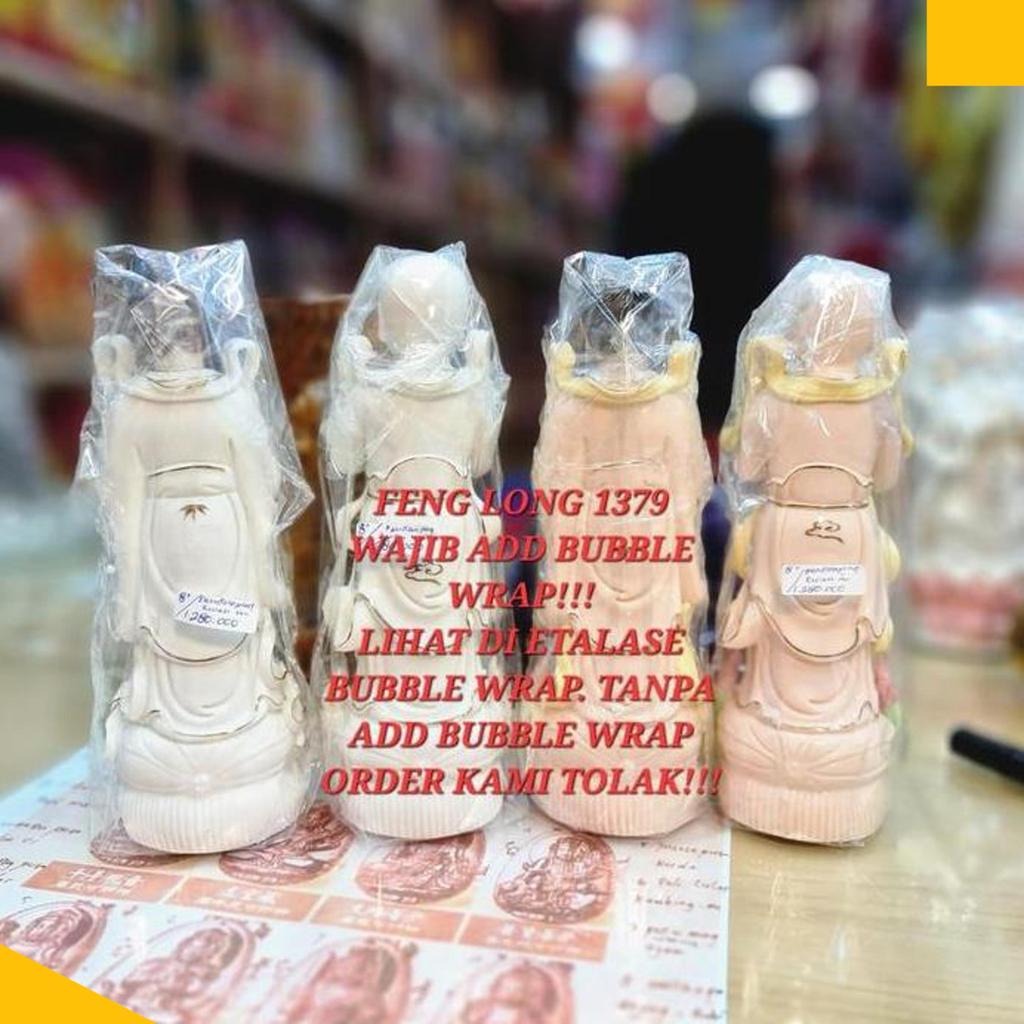 Rupang Pendamping Guan Yin / Avalokitesvara Keramik Premium 8 Inch