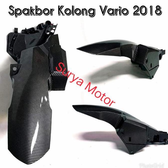 Mudguard Spakbor Kolong Belakang Vario 125-150 2018 New Carbon Nemo