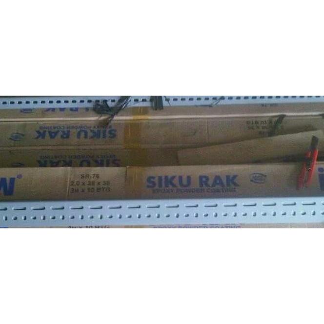 Besi siku lobang IMW 2mmx3.6x3.6 panjang 3 m