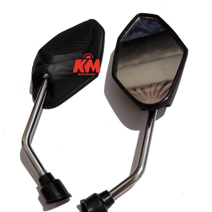 Spion Vario 150 Carbon Variasi Tangkai Panjang Universal Honda Scoopy Beat PCX